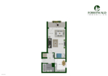 Grundriss - Krefeld-Fischeln! Charmantes 1-Zimmer-Apartment mit Loggia und EBK